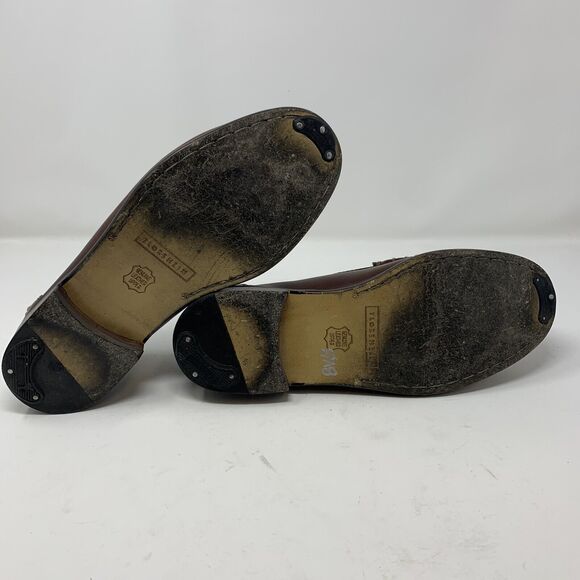 Florsheim Mens Dress Shoes Slip On Loafers Tassel Brown Leather Size 9.5 D